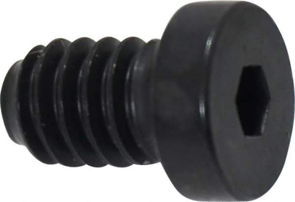 Holo-Krome - 1/4-20 UNC Hex Socket Drive, Low Socket Cap Screw - Alloy Steel, Black Oxide Finish, Fully Threaded, 3/8" Length Under Head - Industrial Tool & Supply