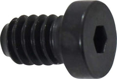 Holo-Krome - 1/4-20 UNC Hex Socket Drive, Low Socket Cap Screw - Alloy Steel, Black Oxide Finish, Fully Threaded, 3/8" Length Under Head - Industrial Tool & Supply