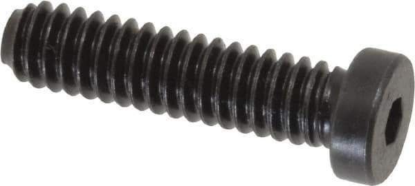 Holo-Krome - 1/4-20 UNC Hex Socket Drive, Low Socket Cap Screw - Alloy Steel, Black Oxide Finish, Fully Threaded, 1" Length Under Head - Industrial Tool & Supply