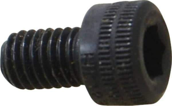 Holo-Krome - M5x0.80 Metric Coarse Hex Socket Drive, Socket Cap Screw - Grade 12.9 Alloy Steel, Black Oxide Finish, Fully Threaded, 8mm Length Under Head - Industrial Tool & Supply