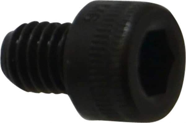 Holo-Krome - M6x1.00 Metric Coarse Hex Socket Drive, Socket Cap Screw - Grade 12.9 Alloy Steel, Black Oxide Finish, Fully Threaded, 8mm Length Under Head - Industrial Tool & Supply