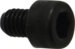 Holo-Krome - M6x1.00 Metric Coarse Hex Socket Drive, Socket Cap Screw - Grade 12.9 Alloy Steel, Black Oxide Finish, Fully Threaded, 8mm Length Under Head - Industrial Tool & Supply