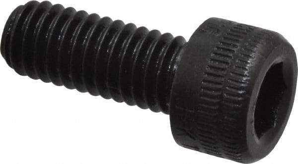Holo-Krome - M6x1.00 Metric Coarse Hex Socket Drive, Socket Cap Screw - Grade 12.9 Alloy Steel, Black Oxide Finish, Fully Threaded, 15mm Length Under Head - Industrial Tool & Supply