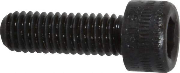 Holo-Krome - M6x1.00 Metric Coarse Hex Socket Drive, Socket Cap Screw - Grade 12.9 Alloy Steel, Black Oxide Finish, Fully Threaded, 18mm Length Under Head - Industrial Tool & Supply