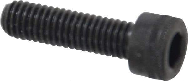 Holo-Krome - M6x1.00 Metric Coarse Hex Socket Drive, Socket Cap Screw - Grade 12.9 Alloy Steel, Black Oxide Finish, Fully Threaded, 22mm Length Under Head - Industrial Tool & Supply