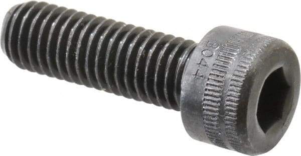 Holo-Krome - M8x1.25 Metric Coarse Hex Socket Drive, Socket Cap Screw - Grade 12.9 Alloy Steel, Black Oxide Finish, Fully Threaded, 25mm Length Under Head - Industrial Tool & Supply