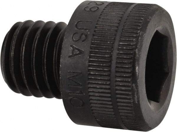Holo-Krome - M10x1.50 Metric Coarse Hex Socket Drive, Socket Cap Screw - Grade 12.9 Alloy Steel, Black Oxide Finish, Fully Threaded, 10mm Length Under Head - Industrial Tool & Supply