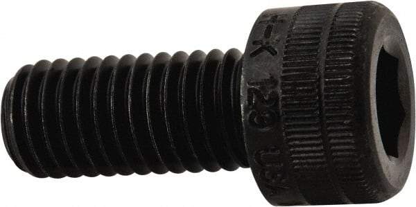 Holo-Krome - M10x1.50 Metric Coarse Hex Socket Drive, Socket Cap Screw - Grade 12.9 Alloy Steel, Black Oxide Finish, Fully Threaded, 22mm Length Under Head - Industrial Tool & Supply