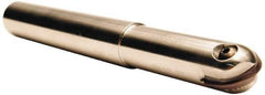 Tool-Flo - 1/4" Cut Diam, 3/4" Max Depth of Cut, 3/8" Shank Diam, 4" OAL, Indexable Ball Nose End Mill - 3/4" Head Length, Straight Shank, TNBS Toolholder, TBNR 250 Insert - Industrial Tool & Supply
