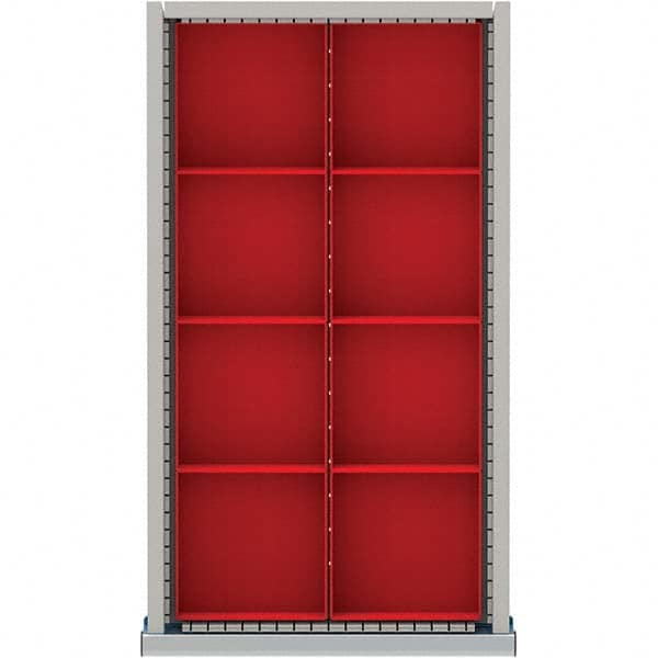 LISTA - 8-Compartment Drawer Divider Layout for 3.15" High Drawers - Industrial Tool & Supply