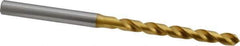 OSG - 5.00126mm 120° Vanadium High Speed Steel Jobber Drill - TiN Finish, Right Hand Cut, Spiral Flute, Straight Shank, 96mm OAL, Standard Point - Industrial Tool & Supply