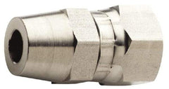 Made in USA - 1-1/16 x 1/4" Grade 316L Stainless Steel Pipe Swivel - Female JIC x Butt Weld End Connections - Industrial Tool & Supply