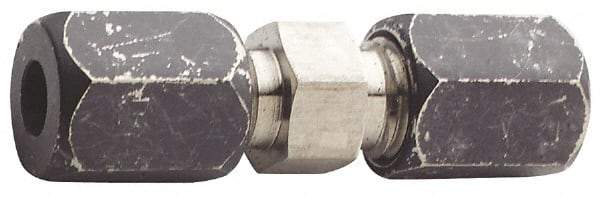 Made in USA - 5/8" OD, Grade 316Stainless Steel Union - 15/16" Hex, Comp x Comp Ends - Industrial Tool & Supply