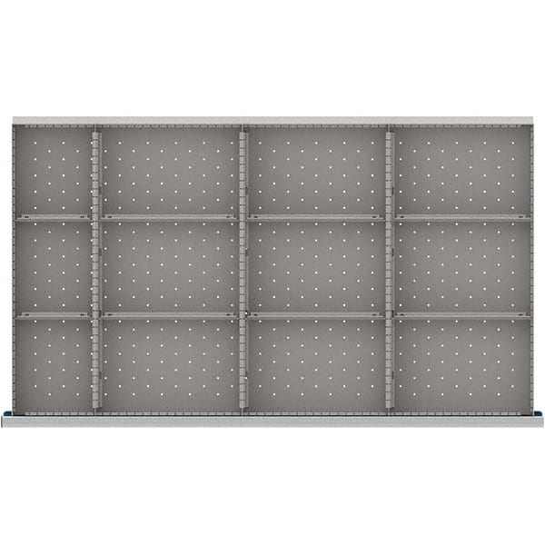 LISTA - 12-Compartment Drawer Divider Layout for 3.15" High Drawers - Industrial Tool & Supply
