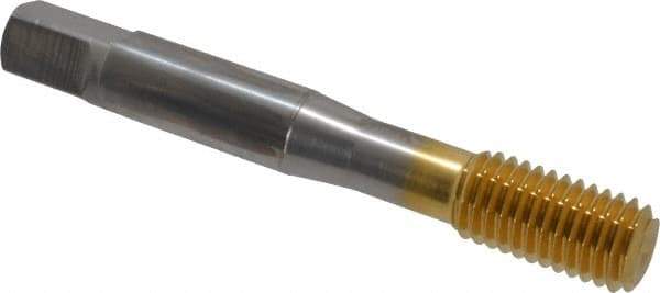 OSG - M10x1.50 Metric Coarse D10 Thread Limit Bottoming Thread Forming Tap - Cobalt, TiN Finish, 2-15/16" OAL, 1-1/4" Thread Length, Right Hand Thread, Series HY-PRO NRT - Exact Industrial Supply