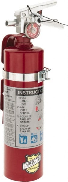 Buckeye Fire - 2.5 Lb, 1-A:10-B:C Rated, Dry Chemical Fire Extinguisher - Industrial Tool & Supply