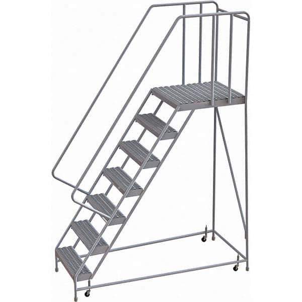 TRI-ARC - Rolling & Wall Mounted Ladders & Platforms Type: Rolling Warehouse Ladder Style: Rolling Safety Ladder - Industrial Tool & Supply