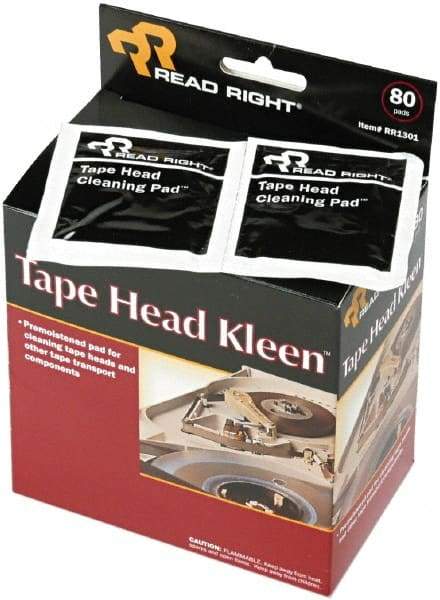 READ RIGHT - Sealed Pads - Use with Clean tape Heads, Guides, Capstans, Plastic Rollers & Other Electronic Components. - Industrial Tool & Supply