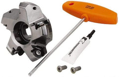 Kennametal - 4" Cut Diam, 1-1/4" Arbor Hole, 8mm Max Depth of Cut, 45° Indexable Chamfer & Angle Face Mill - 5 Inserts, HNPJ 1307... Insert, Right Hand Cut, 5 Flutes, Through Coolant, Series Dodeka Max - Industrial Tool & Supply