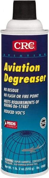 CRC - 20 oz Aerosol Aviation Degreaser - Aerosol, Halogenated - Industrial Tool & Supply