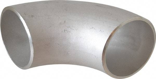 Merit Brass - 2" Grade 304L Stainless Steel Pipe 90° Long Radius Elbow - Butt Weld x Butt Weld End Connections - Industrial Tool & Supply