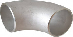 Merit Brass - 2" Grade 304L Stainless Steel Pipe 90° Long Radius Elbow - Butt Weld x Butt Weld End Connections - Industrial Tool & Supply