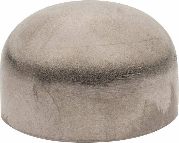 Merit Brass - 2" Grade 304L Stainless Steel Pipe End Cap - Butt Weld End Connections - Industrial Tool & Supply