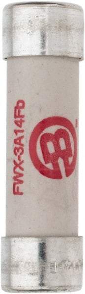 Cooper Bussmann - 250 VAC/VDC, 3 Amp, Fast-Acting Semiconductor/High Speed Fuse - 50.8mm OAL, 200 (RMS), 50 at DC kA Rating, 9/16" Diam - Industrial Tool & Supply