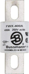 Cooper Bussmann - 250 VAC/VDC, 400 Amp, Fast-Acting Semiconductor/High Speed Fuse - Stud Mount Mount, 3-27/32" OAL, 200 (RMS), 50 at DC kA Rating, 1-1/2" Diam - Industrial Tool & Supply