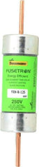 Cooper Bussmann - 125 VDC, 250 VAC, 125 Amp, Time Delay General Purpose Fuse - Bolt-on Mount, 7-1/8" OAL, 20 at DC, 200 (RMS) kA Rating, 1-9/16" Diam - Industrial Tool & Supply