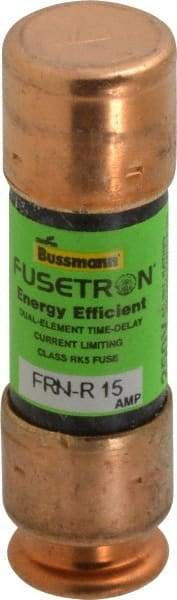 Cooper Bussmann - 125 VDC, 250 VAC, 15 Amp, Time Delay General Purpose Fuse - Fuse Holder Mount, 50.8mm OAL, 20 at DC, 200 (RMS) kA Rating, 9/16" Diam - Industrial Tool & Supply