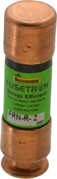Cooper Bussmann - 125 VDC, 250 VAC, 2 Amp, Time Delay General Purpose Fuse - Fuse Holder Mount, 50.8mm OAL, 20 at DC, 200 (RMS) kA Rating, 9/16" Diam - Industrial Tool & Supply