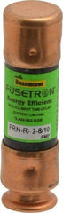 Cooper Bussmann - 125 VDC, 250 VAC, 2.8 Amp, Time Delay General Purpose Fuse - Fuse Holder Mount, 50.8mm OAL, 20 at DC, 200 (RMS) kA Rating, 9/16" Diam - Industrial Tool & Supply