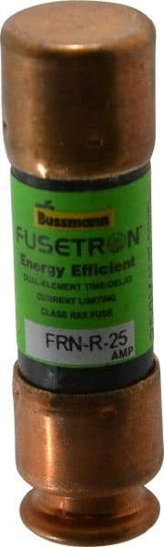 Cooper Bussmann - 125 VDC, 250 VAC, 25 Amp, Time Delay General Purpose Fuse - Fuse Holder Mount, 50.8mm OAL, 20 at DC, 200 (RMS) kA Rating, 9/16" Diam - Industrial Tool & Supply
