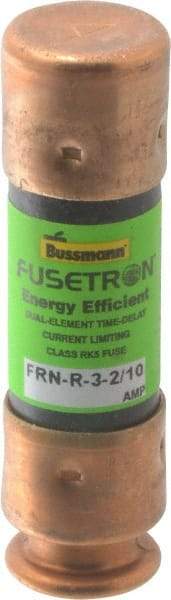 Cooper Bussmann - 125 VDC, 250 VAC, 3.2 Amp, Time Delay General Purpose Fuse - Fuse Holder Mount, 50.8mm OAL, 20 at DC, 200 (RMS) kA Rating, 9/16" Diam - Industrial Tool & Supply