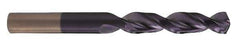 Cleveland - #5 135° Parabolic Flute Cobalt Screw Machine Drill Bit - Oxide/Gold Finish, Right Hand Cut, 1-1/4" Flute Length, 2-3/8" OAL, Split Point, Straight Shank - Industrial Tool & Supply
