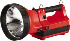 Streamlight - Xenon Bulb, 3,350 Lumens, Spotlight/Lantern Flashlight - Orange Plastic Body, 1 12V Battery Included - Industrial Tool & Supply