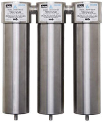 Parker - 1/4" Port, 7" High x 10" Wide, FRL Filter with Stainless Steel Bowl & Automatic Drain - 175 Max psi, 120°F Max - Industrial Tool & Supply