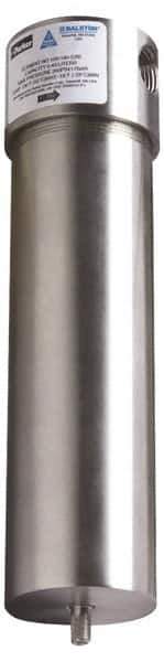 Parker - 1/2" Port, 10" High x 3" Wide, FRL Filter with Stainless Steel Bowl & Manual Drain - 175 Max psi, 275°F Max - Industrial Tool & Supply