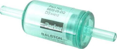 Parker - 1/4" Outlet, 125 Max psi, Inline Filters, Regulators & Lubricators - 10.1 CFM, Disposable Gas or Liquid Filter, 3-1/4" Long - Industrial Tool & Supply