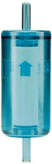 Parker - 1/4" Outlet, 125 Max psi, Inline Filters, Regulators & Lubricators - 7.3 CFM, Disposable Gas or Liquid Filter, 4-1/2" Long - Industrial Tool & Supply