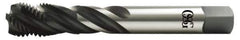 OSG - 1-3/8 - 6 UNC 5 Flute 2B Modified Bottoming Spiral Flute Tap - Vanadium High Speed Steel, Oxide Finish, 200mm OAL, Right Hand Flute, Right Hand Thread, Series 13015 - Industrial Tool & Supply