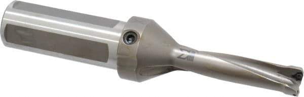 Kennametal - 3" Max Drill Depth, 4xD, 3/4" Diam, Indexable Insert Drill - 2 Inserts, 1-1/4" Shank Diam, Straight Shank - Industrial Tool & Supply