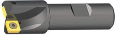 Kennametal - 1-3/8" Cut Diam, 0.47" Max Depth of Cut, 1-1/4" Shank Diam, 4.03" OAL, Indexable Square Shoulder End Mill - SPEB 422 Inserts, Cylindrical Shank, 0° Lead Angle - Industrial Tool & Supply