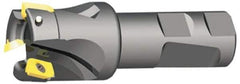 Kennametal - 2" Cut Diam, 0.404" Max Depth of Cut, 1" Shank Diam, 4.03" OAL, Indexable Square Shoulder End Mill - LFEW 252... Inserts, Cylindrical Shank, 0° Lead Angle - Industrial Tool & Supply