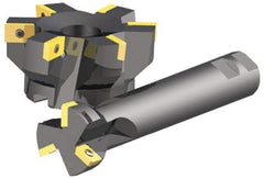 Kennametal - 1-1/2" Cut Diam, 0.58" Max Depth of Cut, 1-1/4" Shank Diam, Indexable Plunge End Mill - Cylindrical Shank, XPCW 2533L, XPMT 2533L Insert Style, KISZR Toolholder Style, Through Coolant - Industrial Tool & Supply