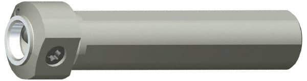 Kennametal - Neutral Cut, KM2016 Modular Connection, Round Shank Lathe Modular Clamping Unit - 1" Square Shank Diam, 3-15/16" OAL, Through Coolant, Series NCM-SS Round Shank - Exact Industrial Supply