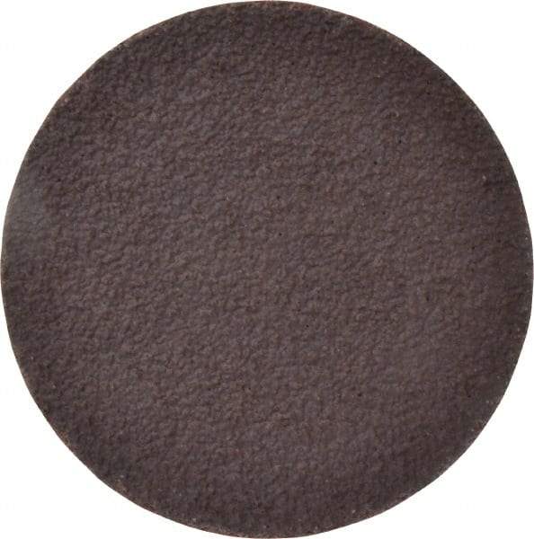 Norton - 3" Diam, 36 Grit Aluminum Oxide Adhesive PSA Disc - Very Coarse, Brown, X Weighted Cloth Backing, Flexible - Industrial Tool & Supply