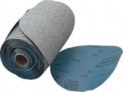 Norton - 6" Diam, 80 Grit Silicon Carbide Adhesive PSA Disc - Coarse Grade, Gray, B Weighted Backing, Flexible - Industrial Tool & Supply