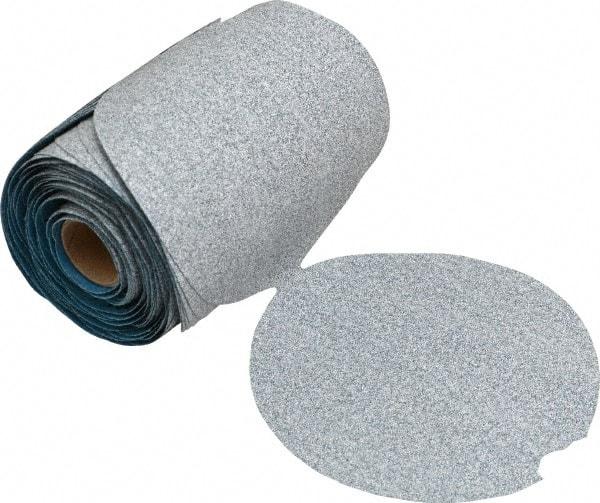 Norton - 5" Diam, 100 Grit Silicon Carbide Adhesive PSA Disc - Medium Grade, Natural, B Weighted Backing, Flexible - Industrial Tool & Supply